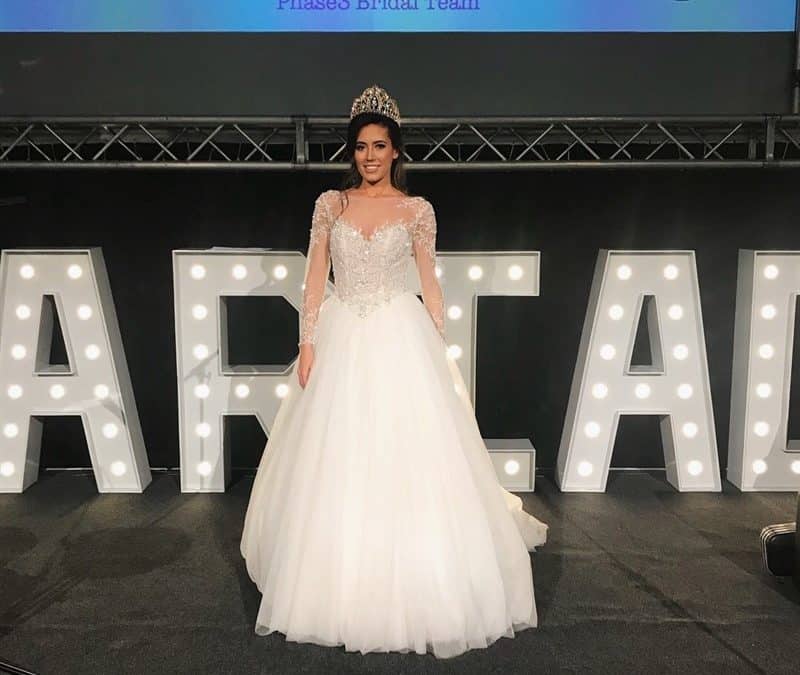 Miss Galaxy North England, Joanna Johnson, was invited to model in a wedding fayre!