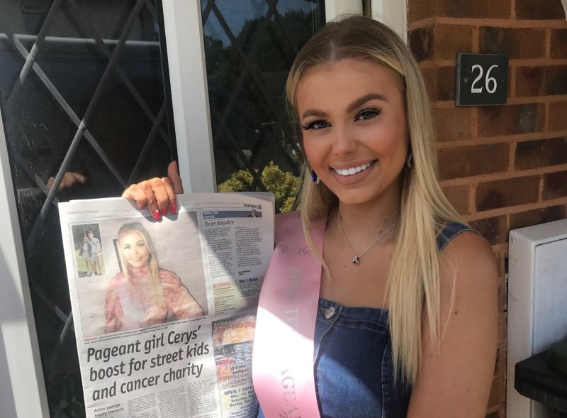 Miss Teen Pageant Girl West Sussex, Cerys, has made her local headlines!