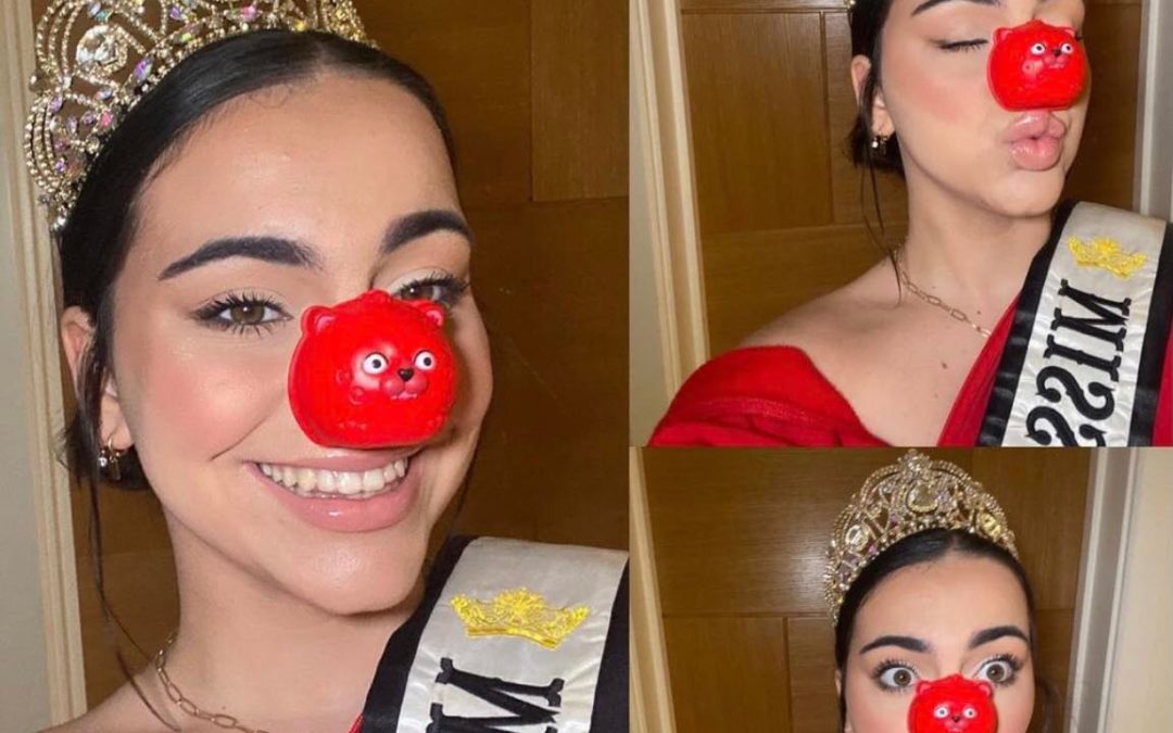 Miss Teen Galaxy England supporting Red Nose Day!